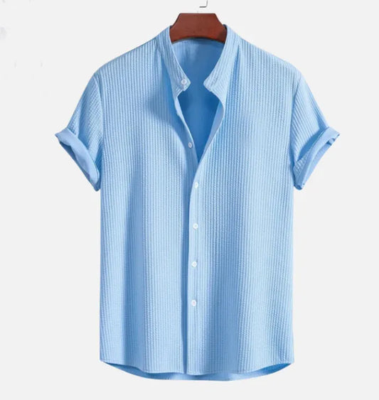 Men’s Short Sleeve Loose Shirt – Summer Casual Top