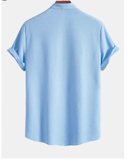 Men’s Short Sleeve Loose Shirt – Summer Casual Top