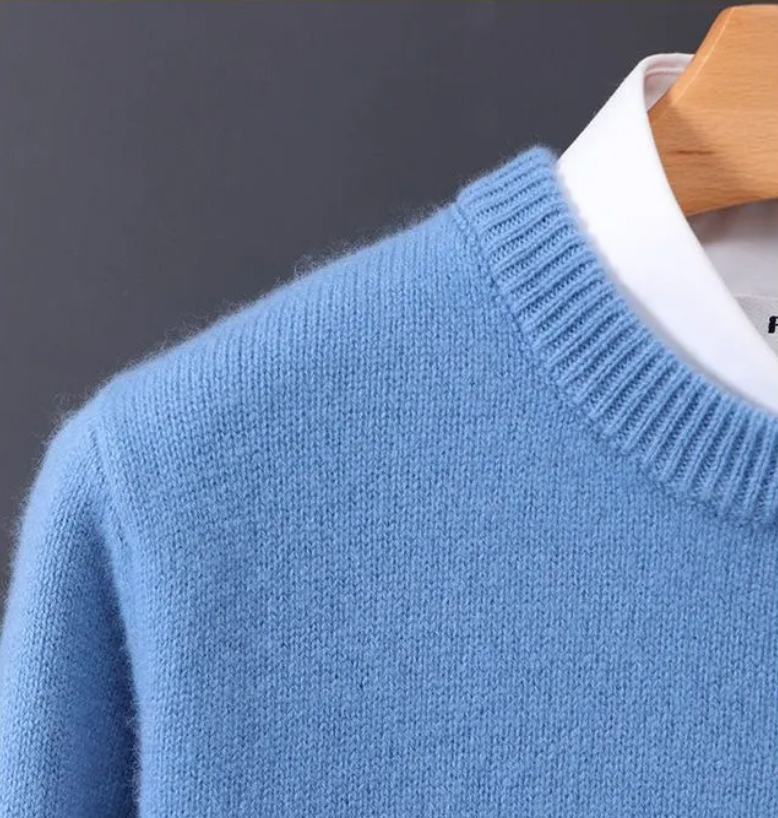 Relaxed Oversized Crew-Neck Sweater