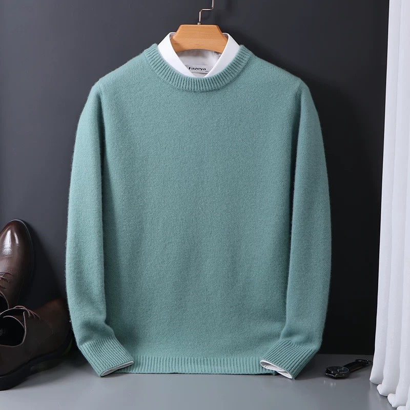 Relaxed Oversized Crew-Neck Sweater