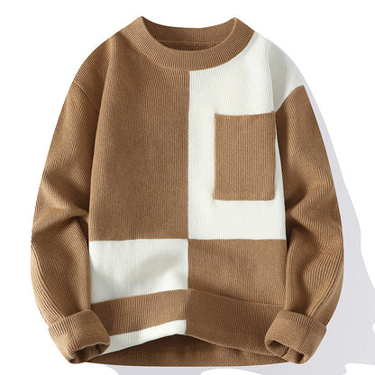 Classic Multicolour Crew-Neck Sweater — Subtle Character, Timeless Style