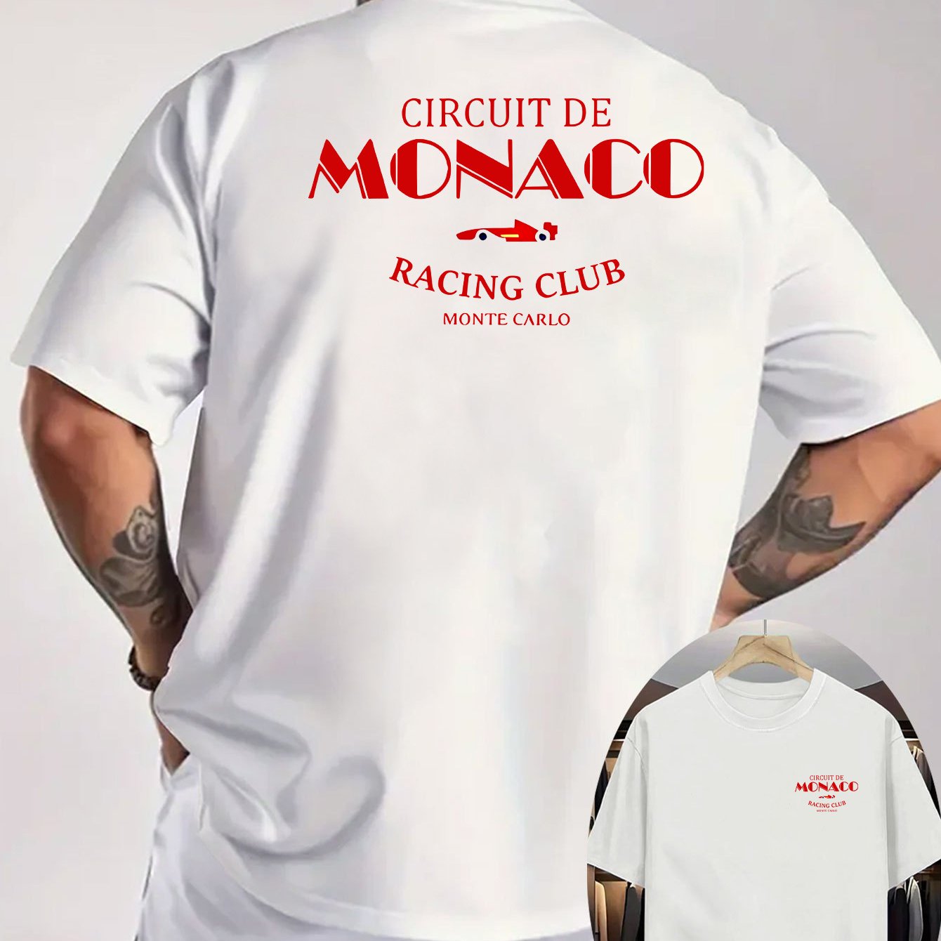 “Circuit de Monaco” Casual Men's T-Shirt