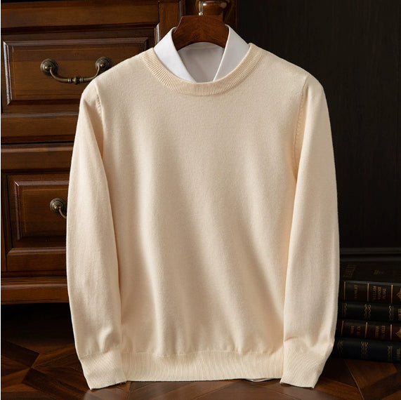 Relaxed Oversized Crew-Neck Sweater