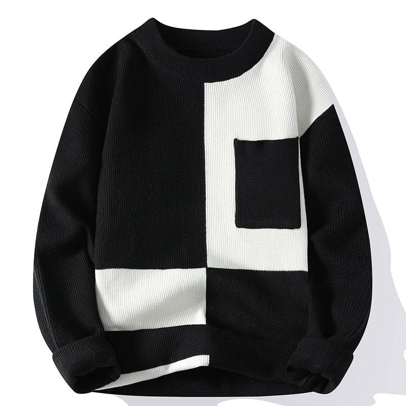 Classic Multicolour Crew-Neck Sweater — Subtle Character, Timeless Style