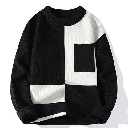 Classic Multicolour Crew-Neck Sweater — Subtle Character, Timeless Style