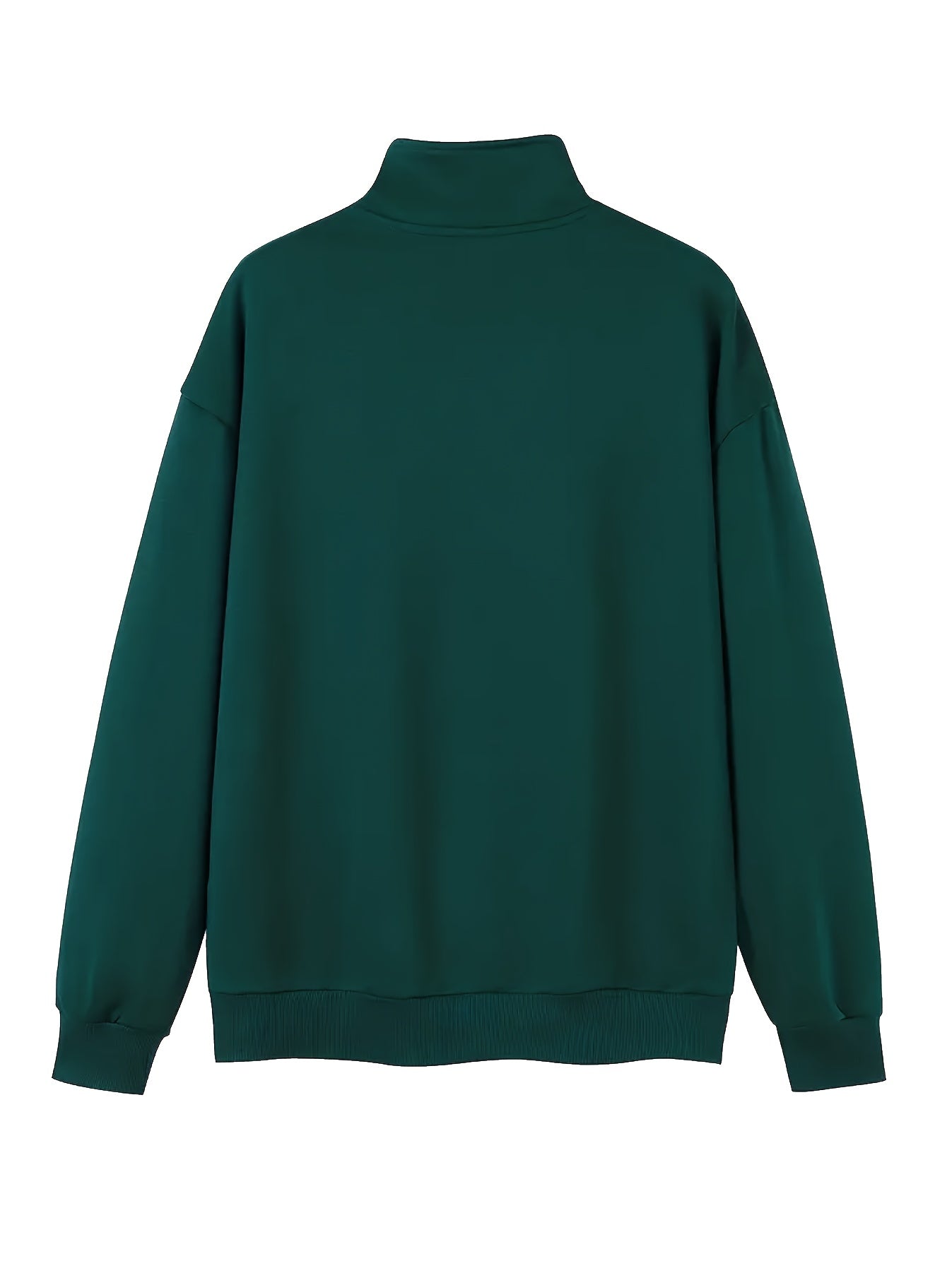 Men’s Monaco Fleece Zip Pullover Sweatshirt – Casual Comfort with Lettering