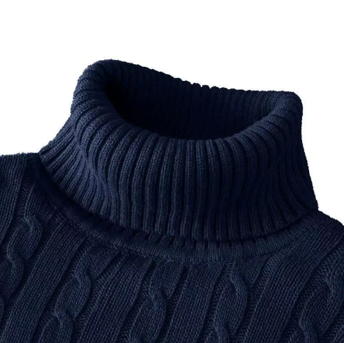 Men’s Premium Slim Fit Turtleneck Sweater – Elegant & Comfortable