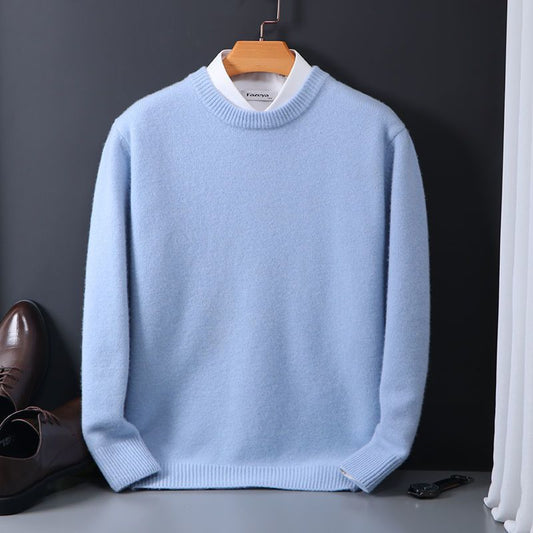 Relaxed Oversized Crew-Neck Sweater