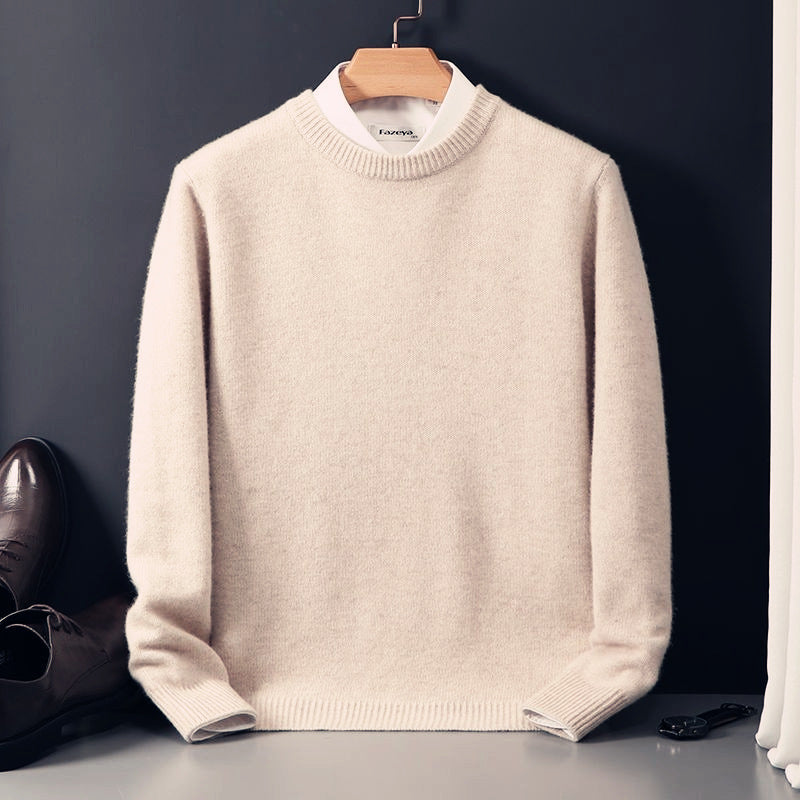 Relaxed Oversized Crew-Neck Sweater