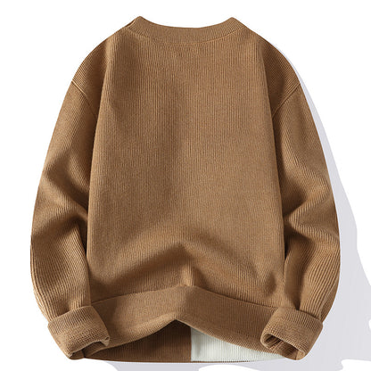 Classic Multicolour Crew-Neck Sweater — Subtle Character, Timeless Style