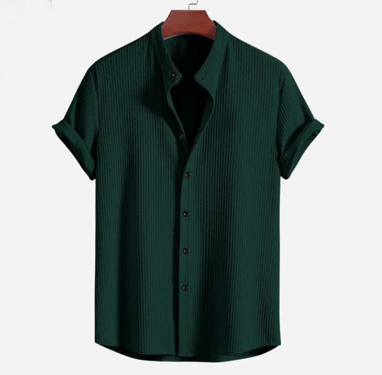 Men’s Short Sleeve Loose Shirt – Summer Casual Top