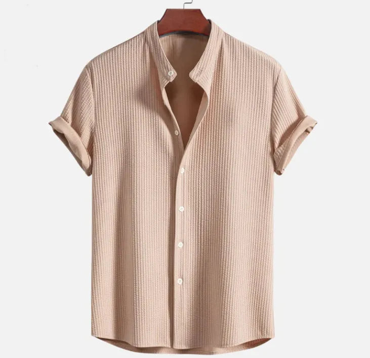 Men’s Short Sleeve Loose Shirt – Summer Casual Top