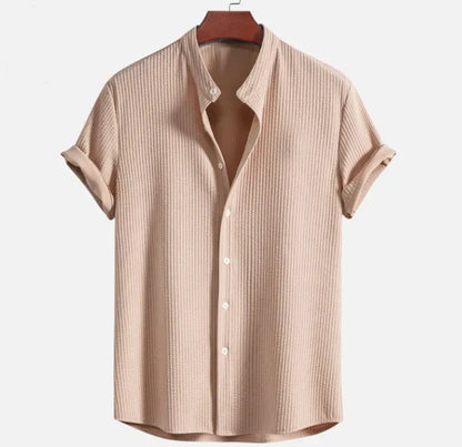 Men’s Short Sleeve Loose Shirt – Summer Casual Top