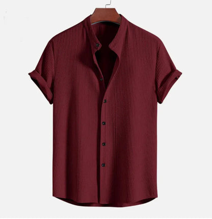Men’s Short Sleeve Loose Shirt – Summer Casual Top